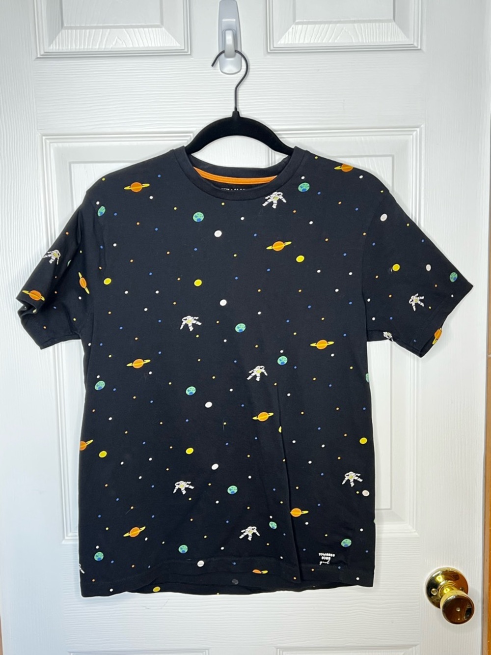 Denim & Flower Ricky Singh Cosmic Space Astronaut Novelty Graphic Tee Small